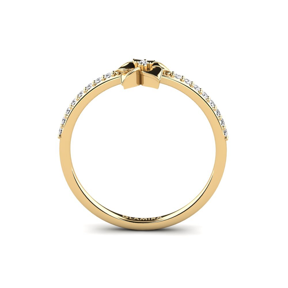 Zafiro blanco Anillo Bloomony