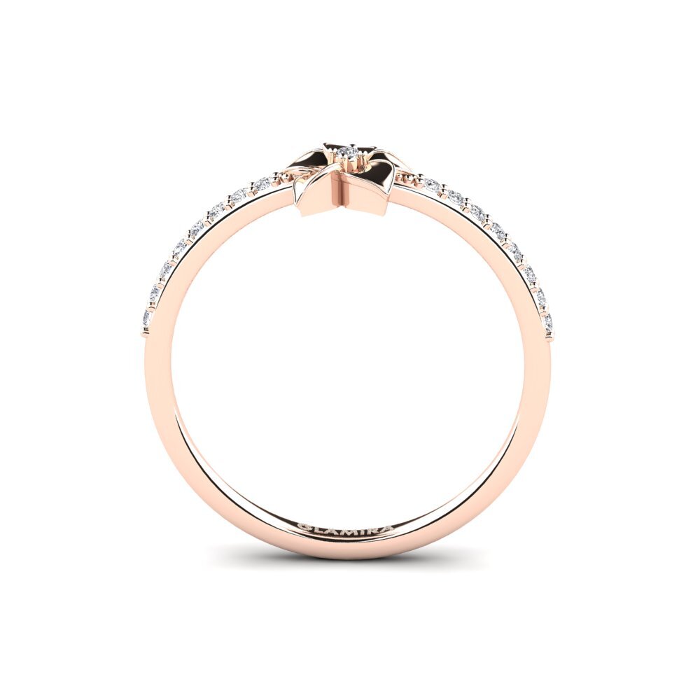 9ct Rose Gold Ring Bloomony