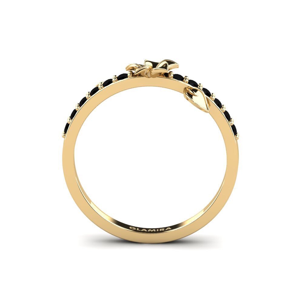 Diamante Negro Anillo Bloomse