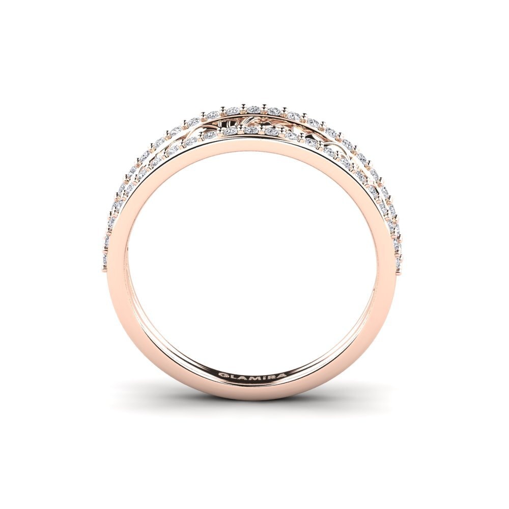 14ct Rose Gold Diamond Ring Bowery