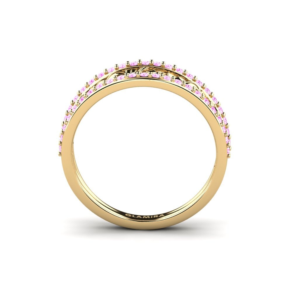 Zafiro Rosado Anillo Bowery