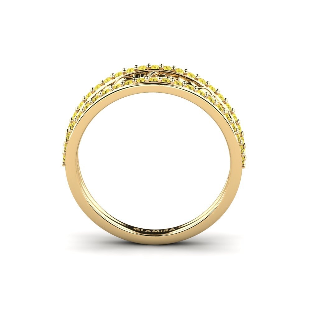 Zafiro amarillo Anillo Bowery