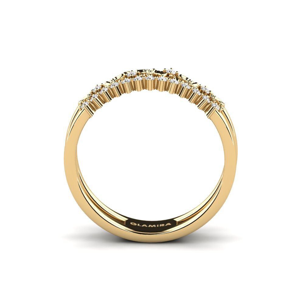 Zafiro blanco Anillo Bromelle