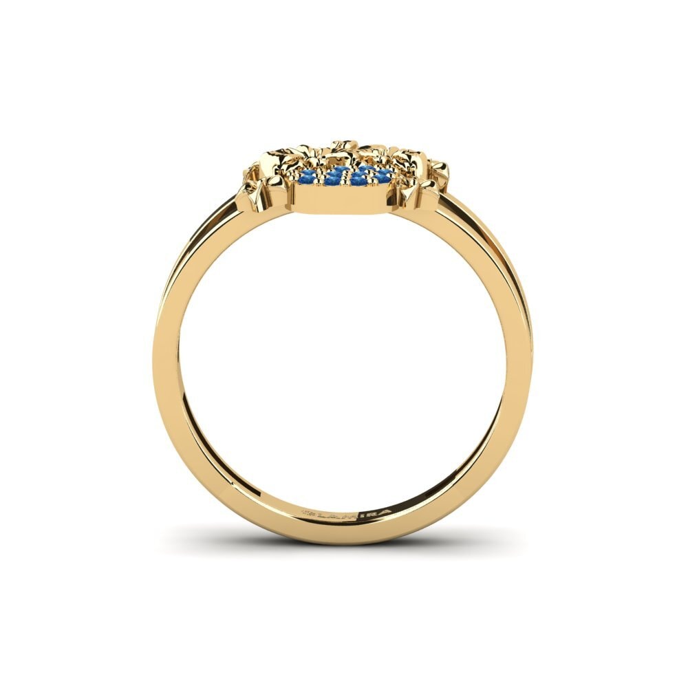 Dark Blue Zirconia Ring Canal