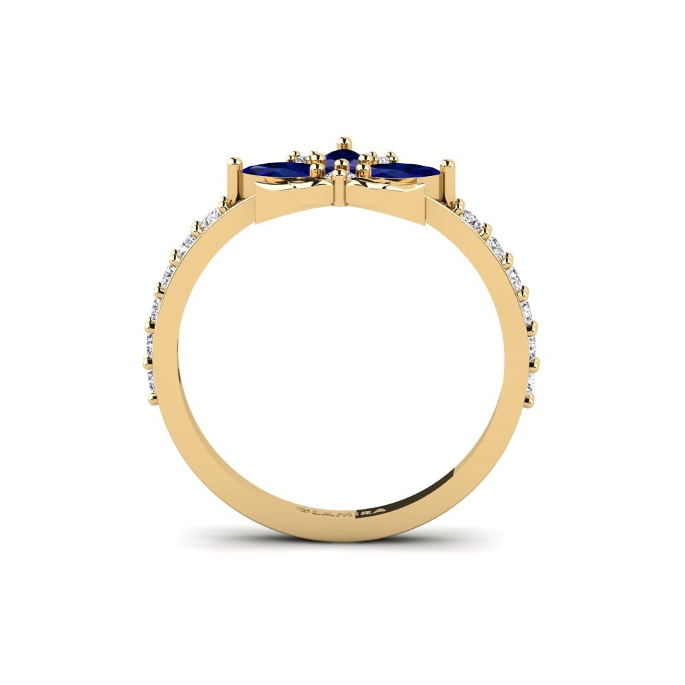 Sapphire Ring Cinzelado