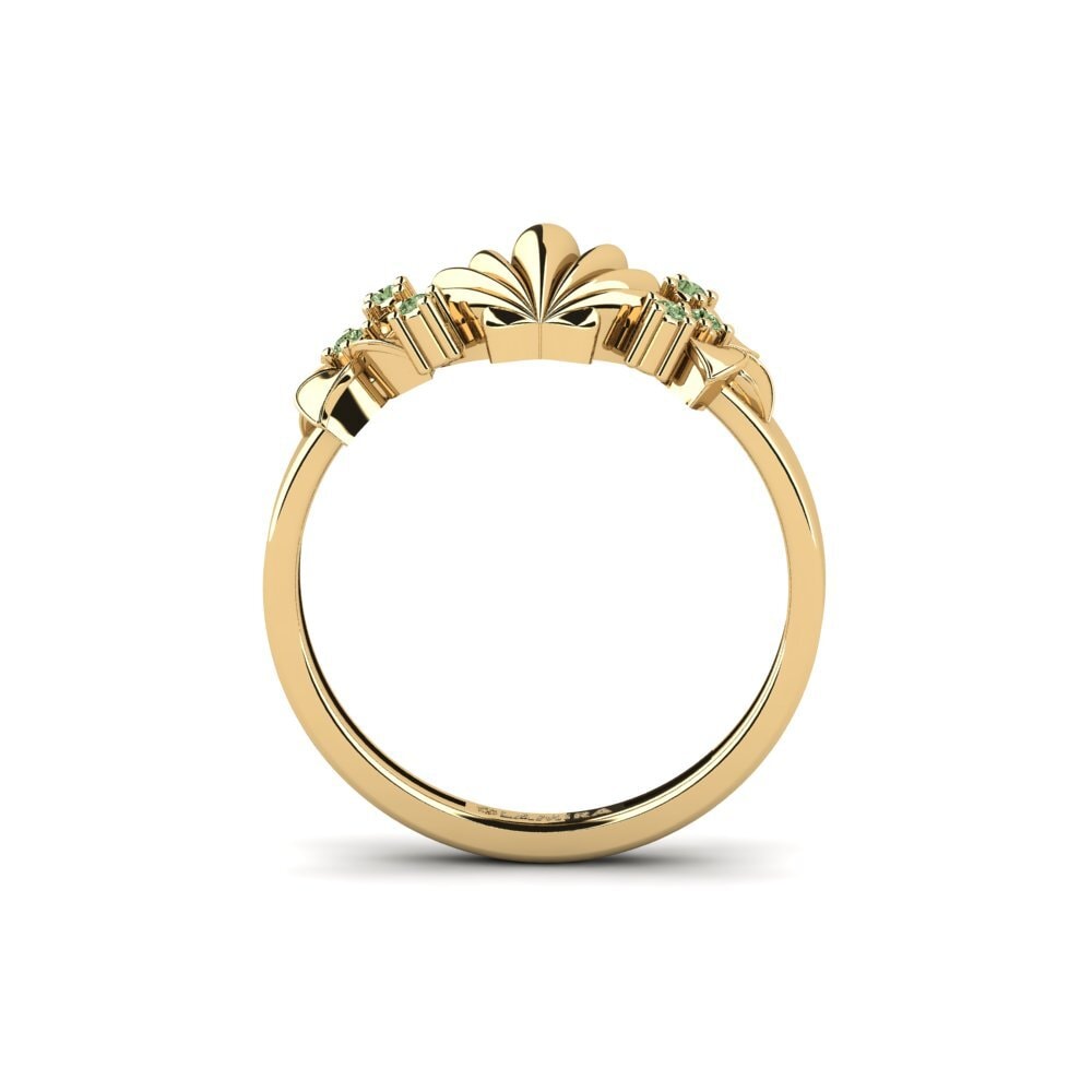 Diamante Verde Anel mindinho Clevore