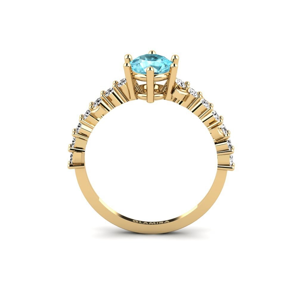 Blue Zircon Ring Efimero