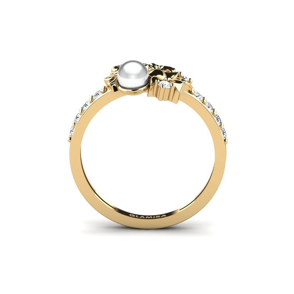 Zafiro blanco Anillo Fleurin