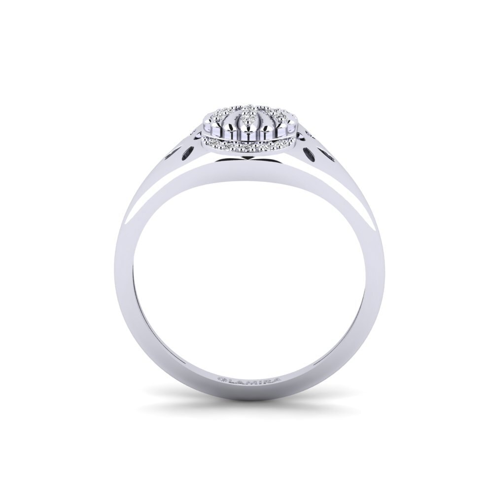 14k Oro Blanco Anillo Gnalakhin