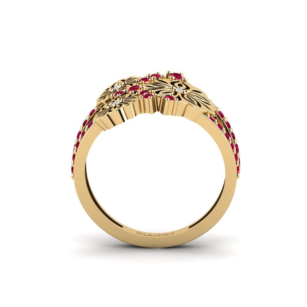 Rubí Anillo Halluu