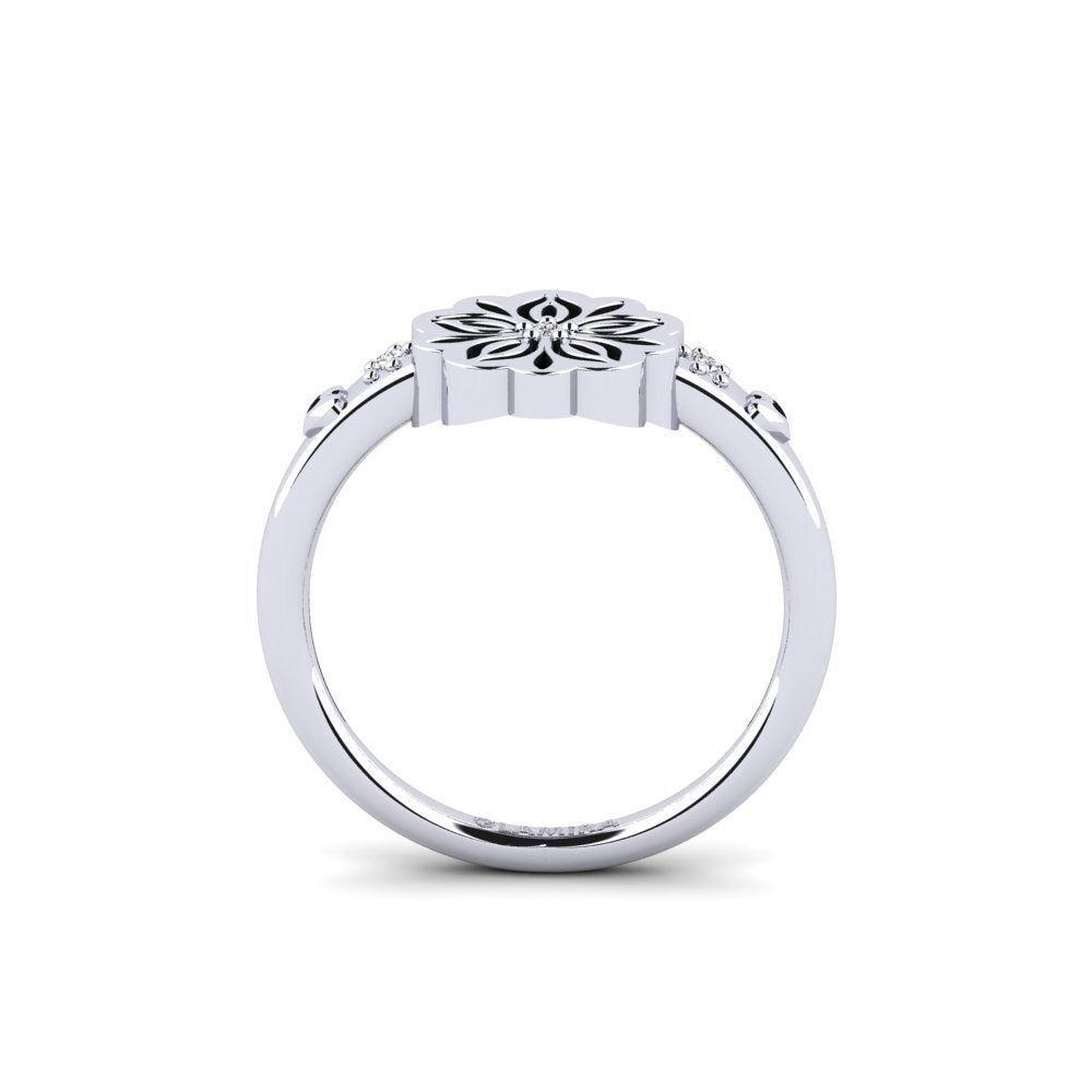 White Silver Diamond Ring Itumetse