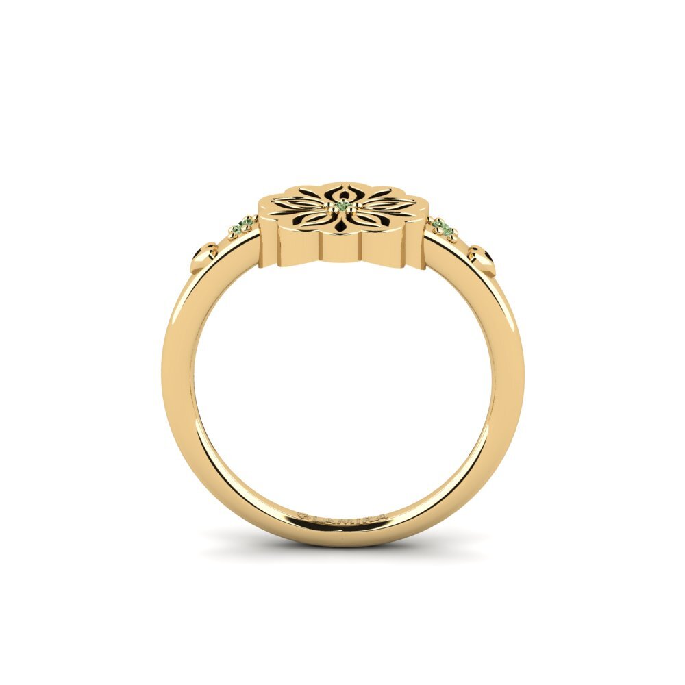 Diamante Verde Anel Itumetse