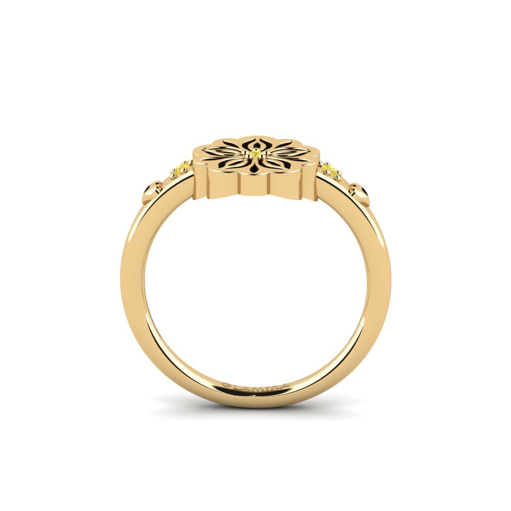 Zafiro amarillo Anillo Itumetse