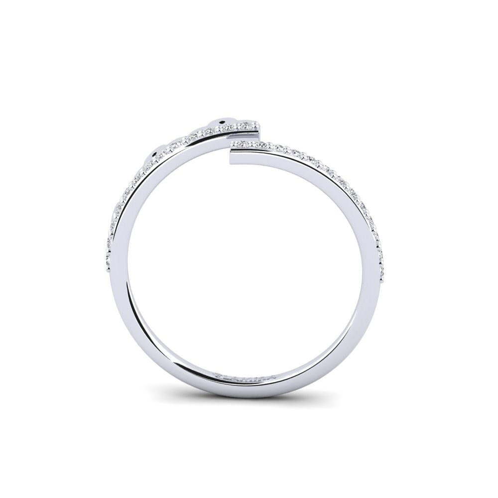 White Silver Diamond Ring Kwenama
