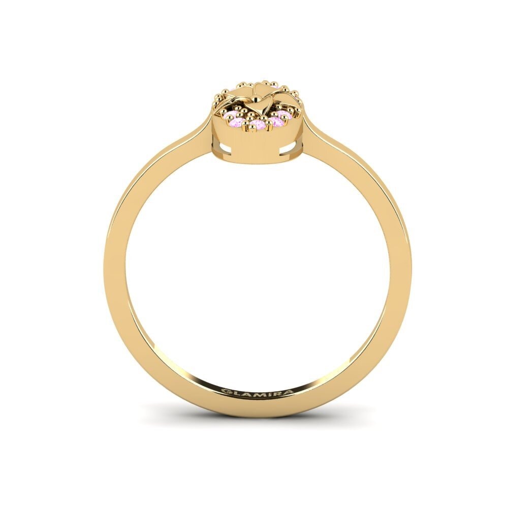 Zafiro Rosado Anillo Lexington