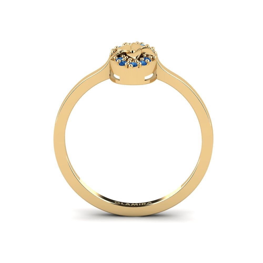 Dark Blue Zirconia Ring Lexington