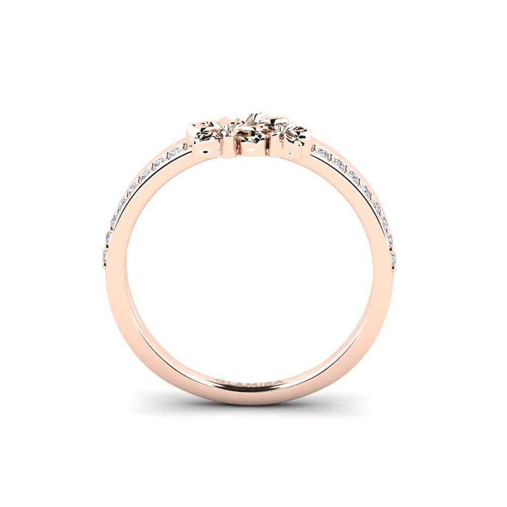14ct Rose Gold Diamond Ring Mulberry