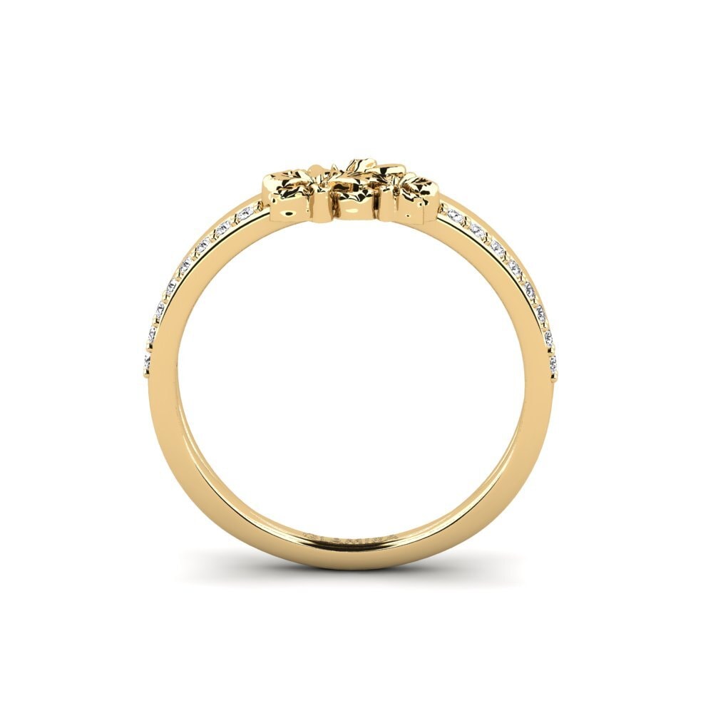 Zafiro blanco Anillo Mulberry