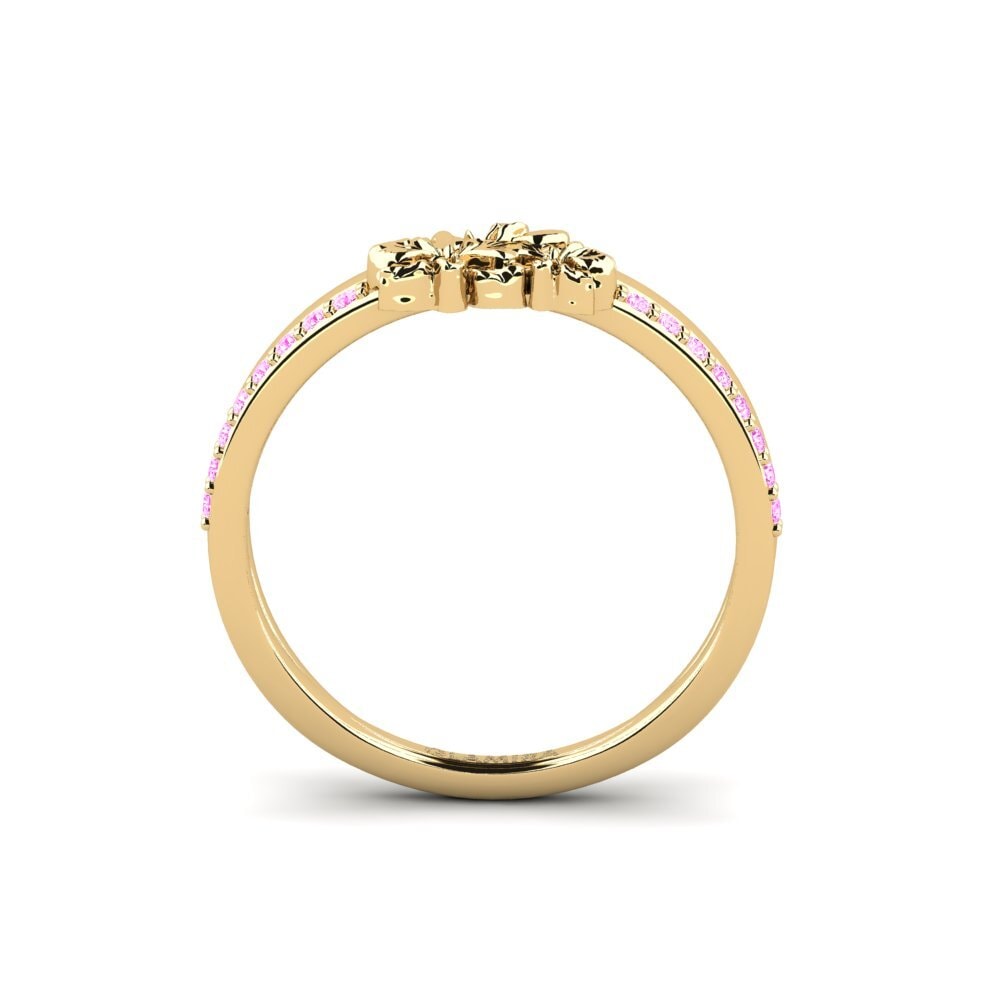 Zafiro Rosado Anillo Mulberry