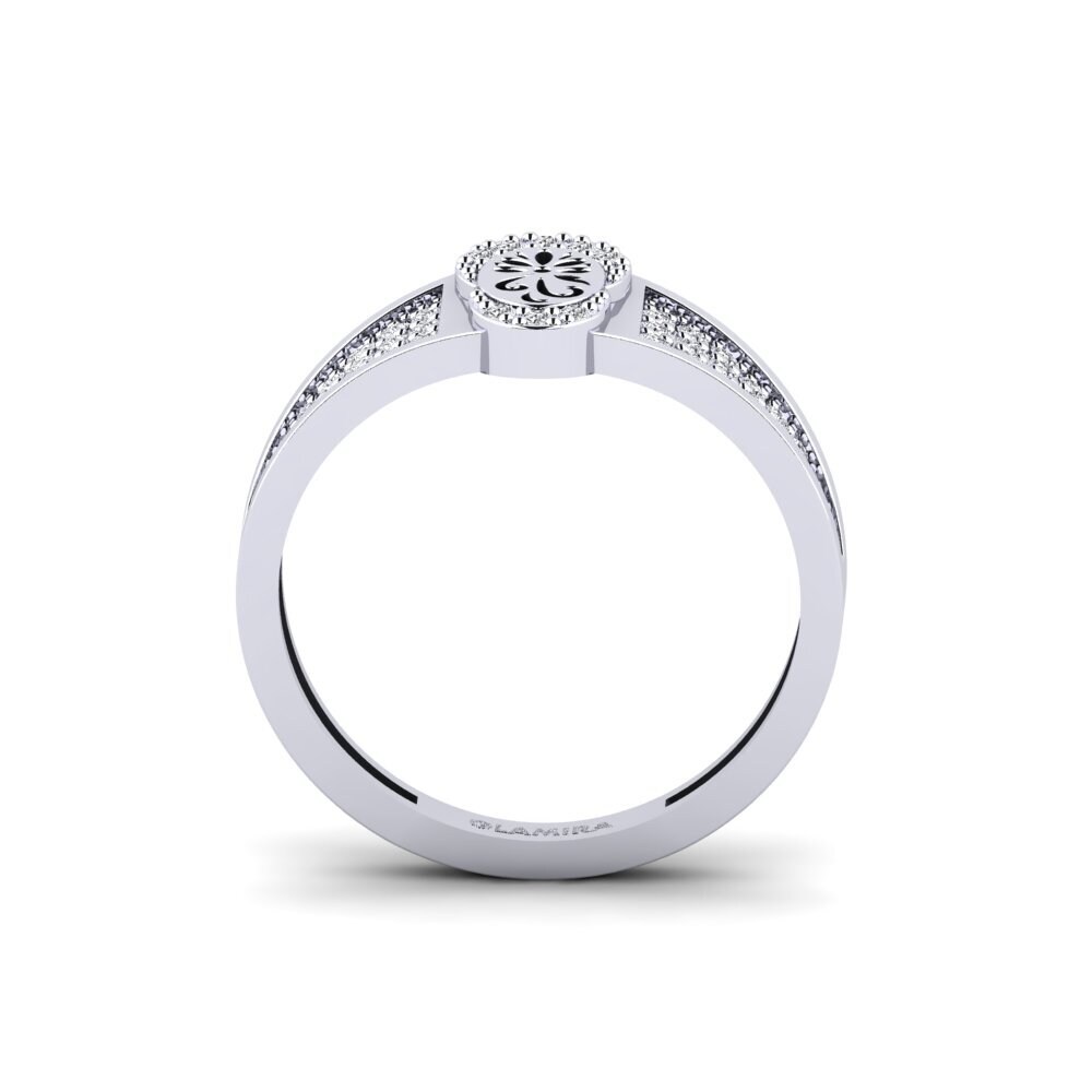 White Silver Diamond Ring Mushovo