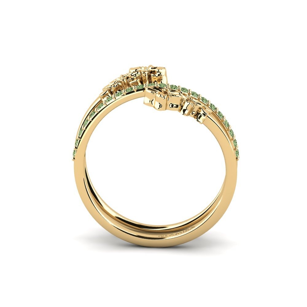 Diamante Verde Anel Noirelle