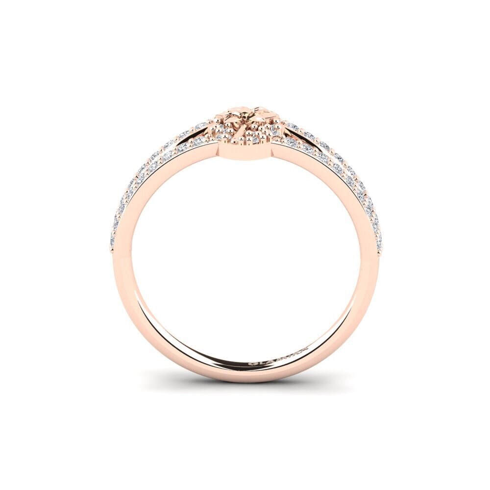 14ct Rose Gold Diamond Ring Orchard