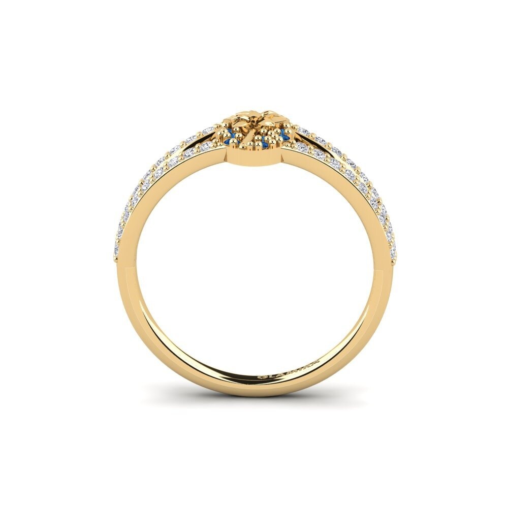 Dark Blue Zirconia Ring Orchard