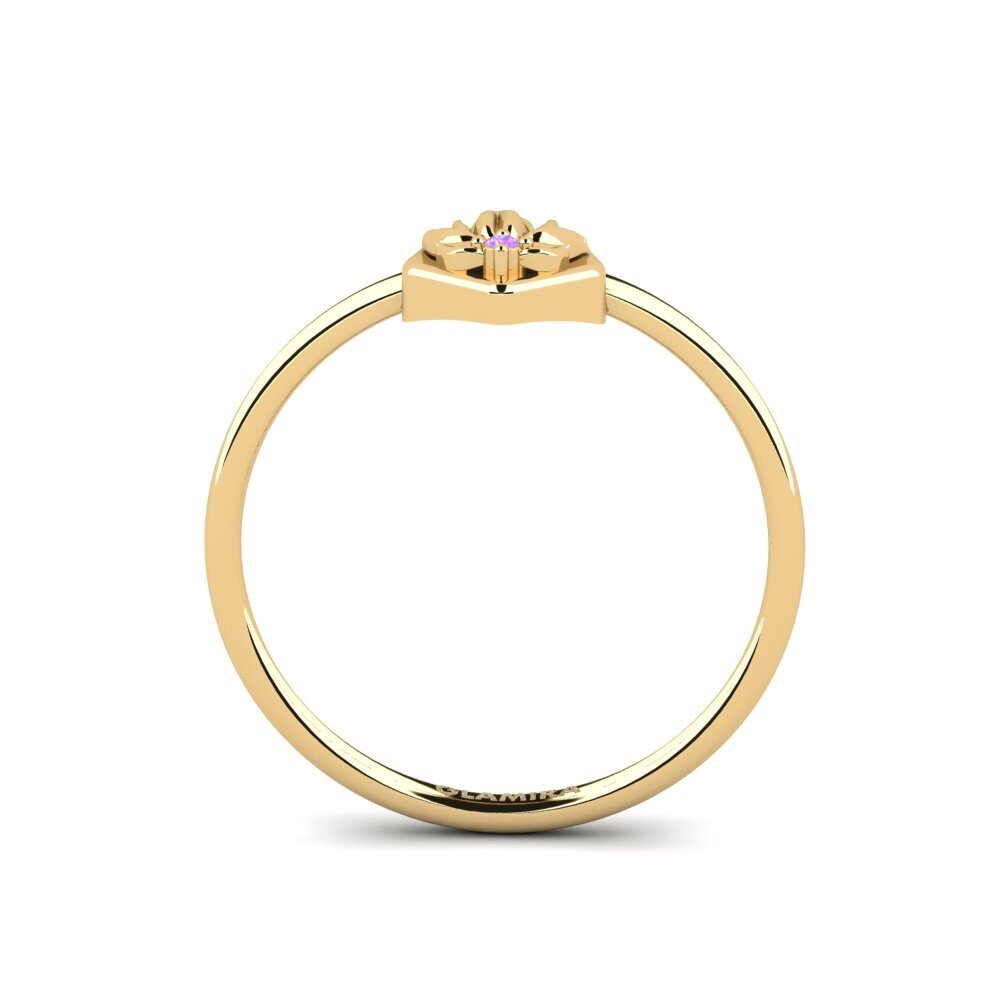 Amatista Anillo Relievo