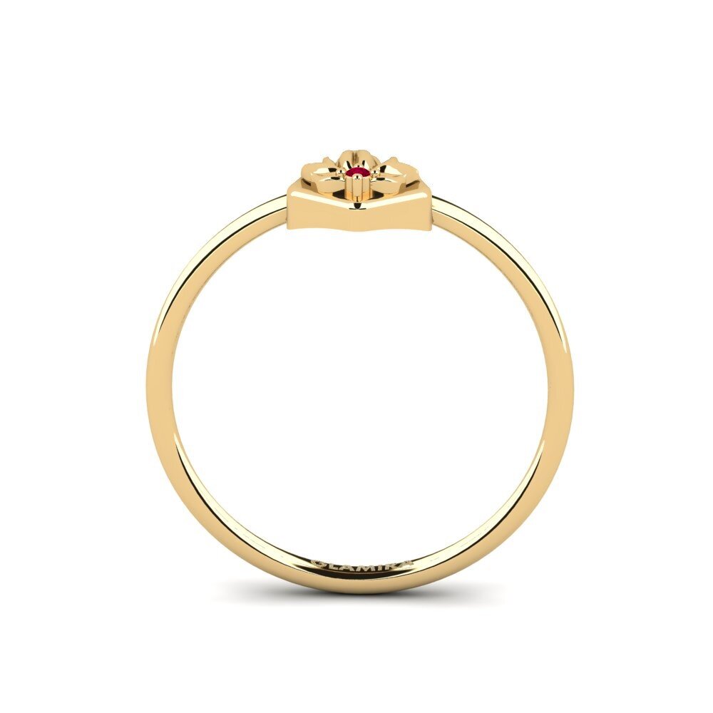 Rubí Anillo Relievo