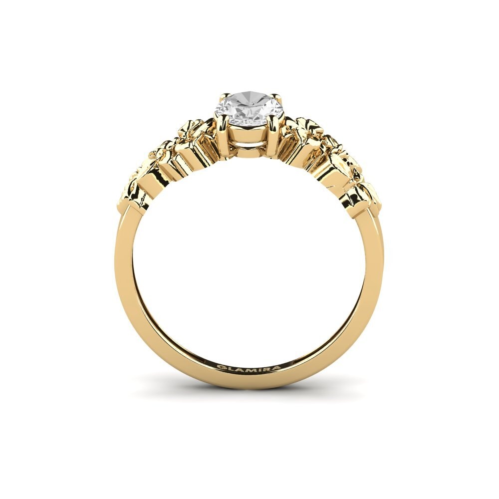 Zafiro blanco Anillo Renelle
