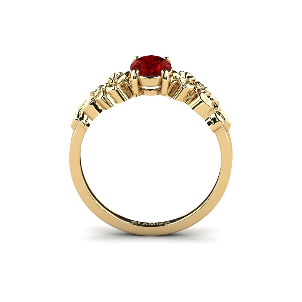 Rubí (Creado en laboratorio) Anillo Renelle