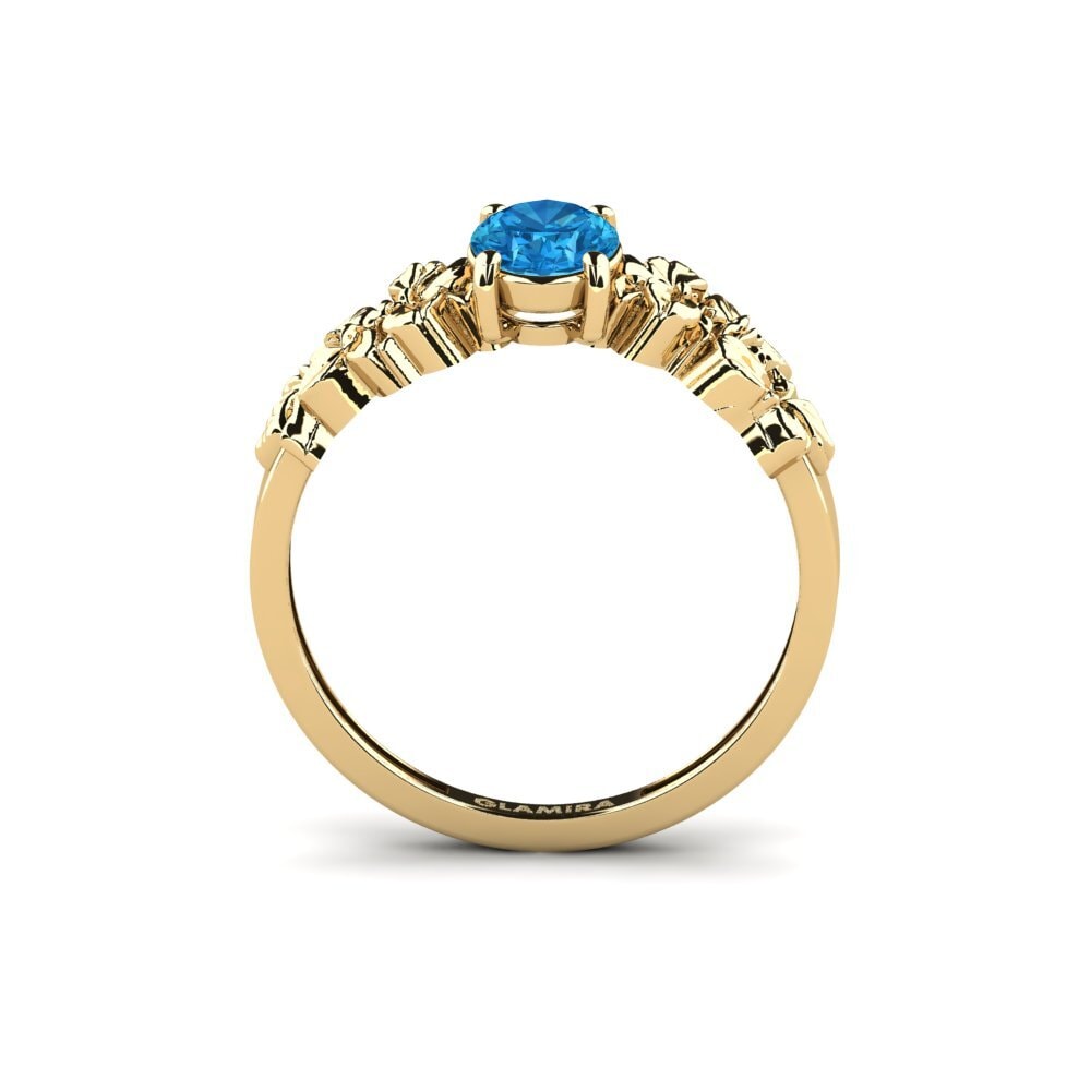 Topacio azul Anillo Renelle