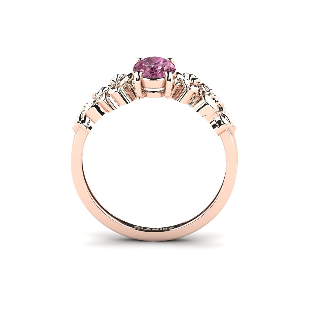 14ct Rose Gold Pink Topaz Ring Renelle