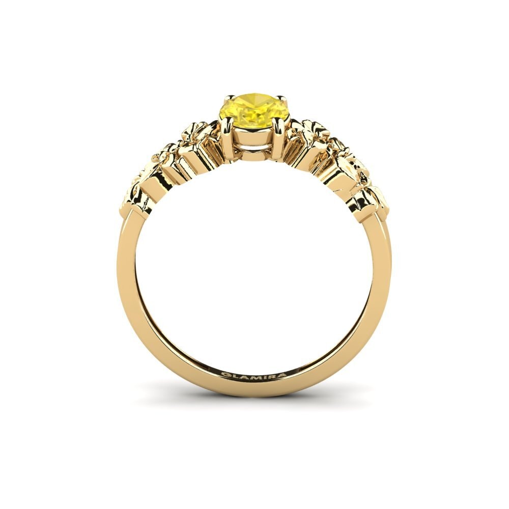 Zafiro amarillo Anillo Renelle