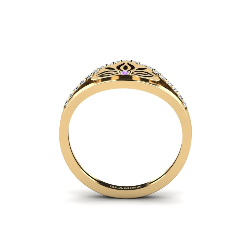 Amatista Anillo Rudang