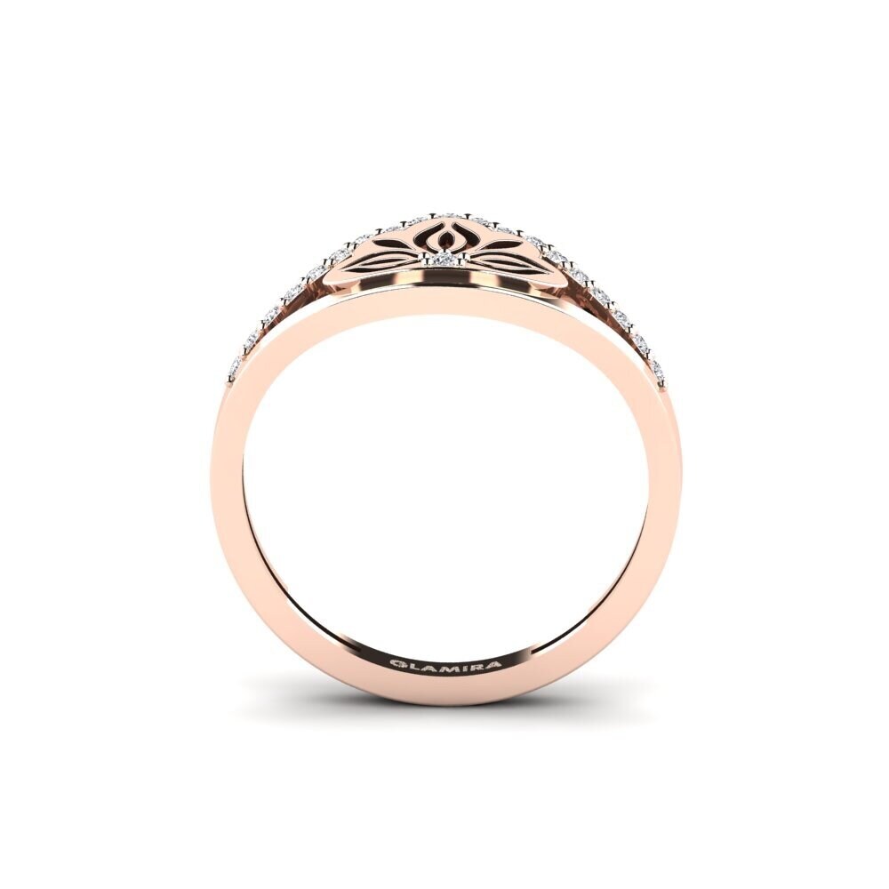 14ct Rose Gold Diamond Ring Rudang