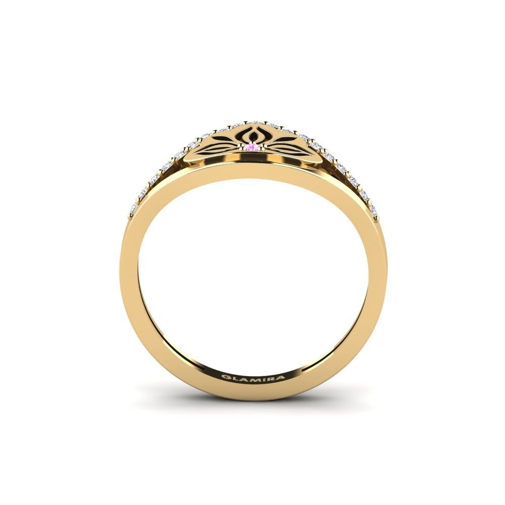 Zafiro Rosado Anillo Rudang