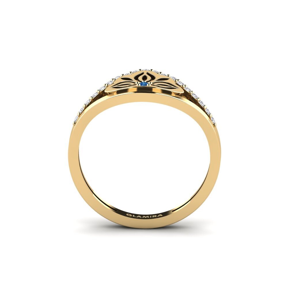 Dark Blue Zirconia Ring Rudang