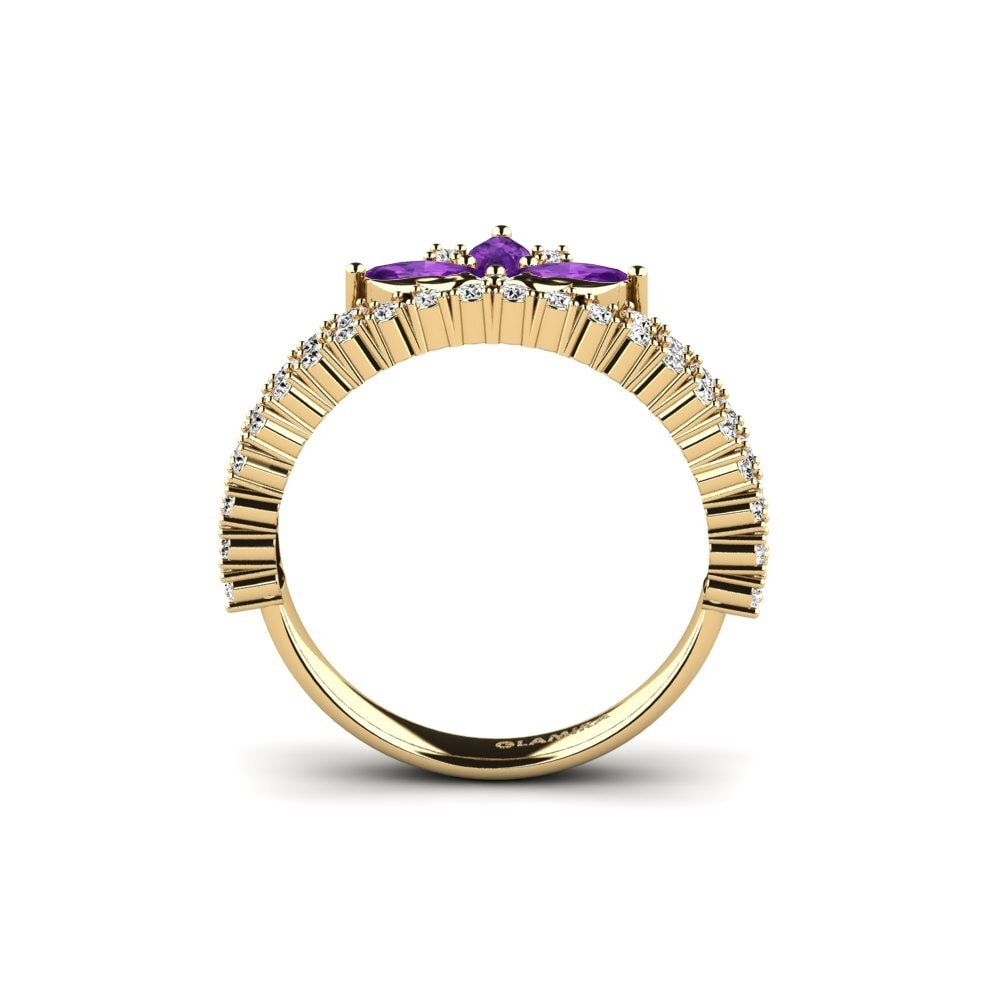 Amatista Anillo Rugosidade