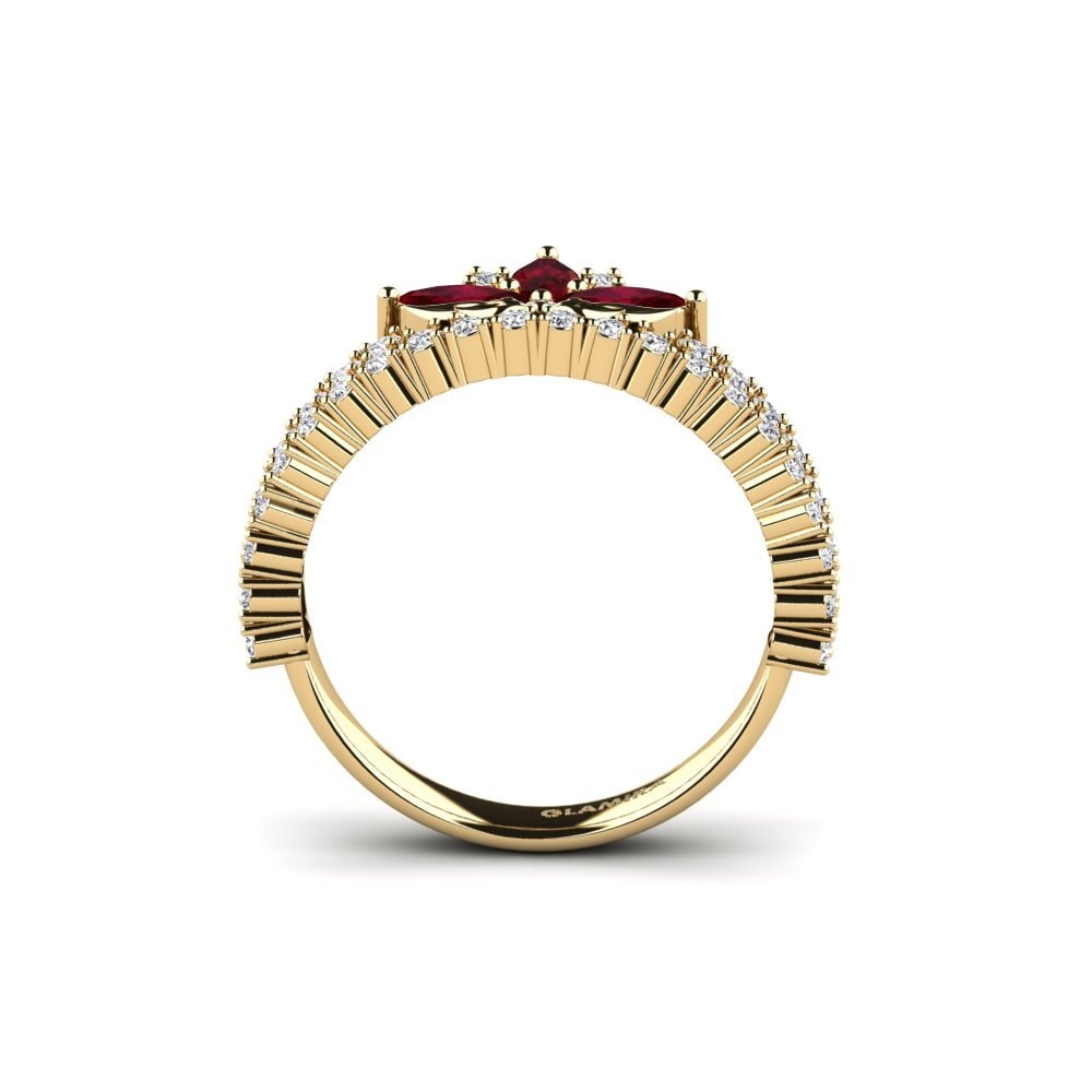 Rubí Anillo Rugosidade