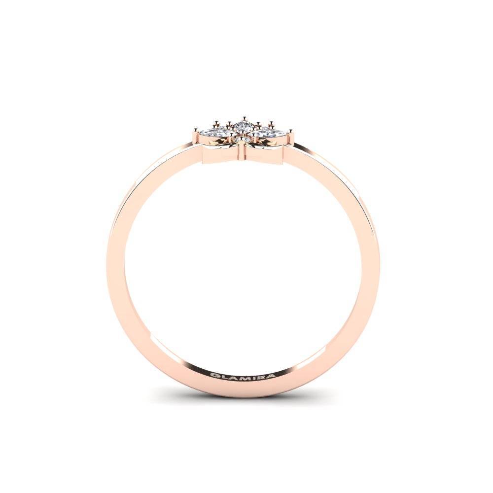 14ct Rose Gold Diamond Ring Samklang