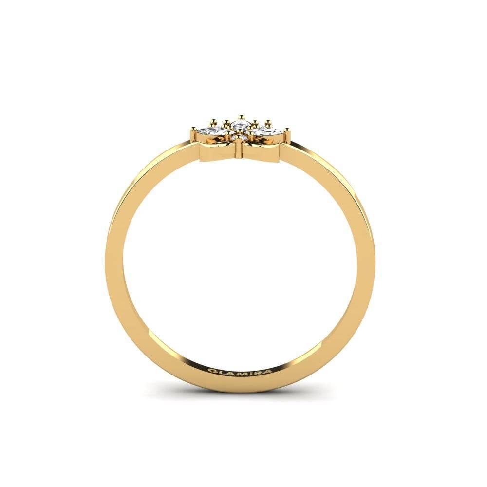 Zafiro blanco Anillo Samklang