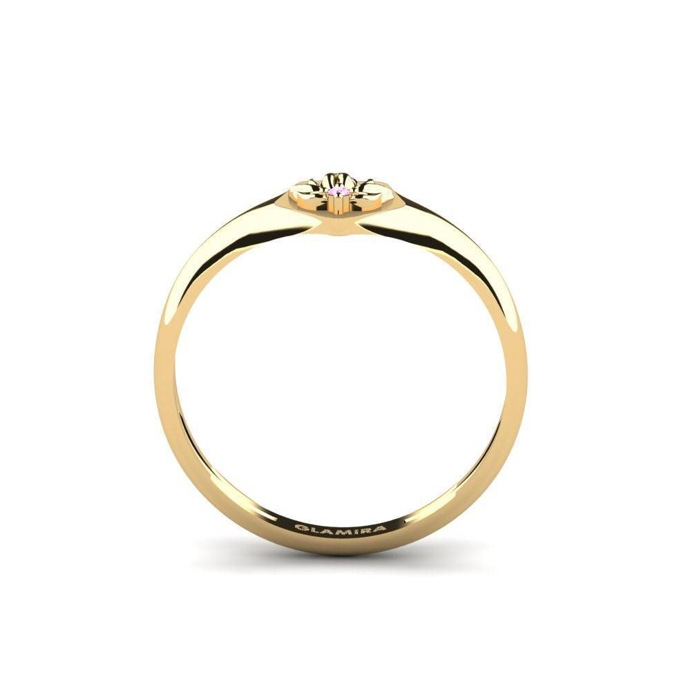 Zafiro Rosado Anillo Sammetslen