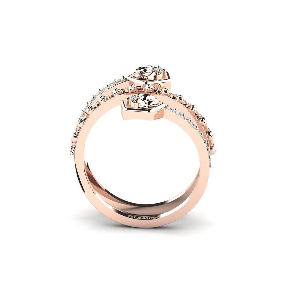 14ct Rose Gold Diamond Ring Samspelet