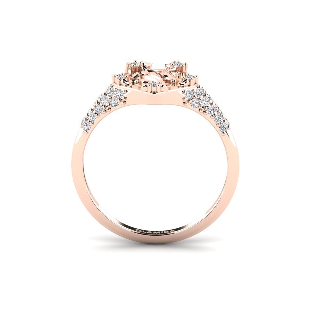 14ct Rose Gold Diamond Ring Sinnlight