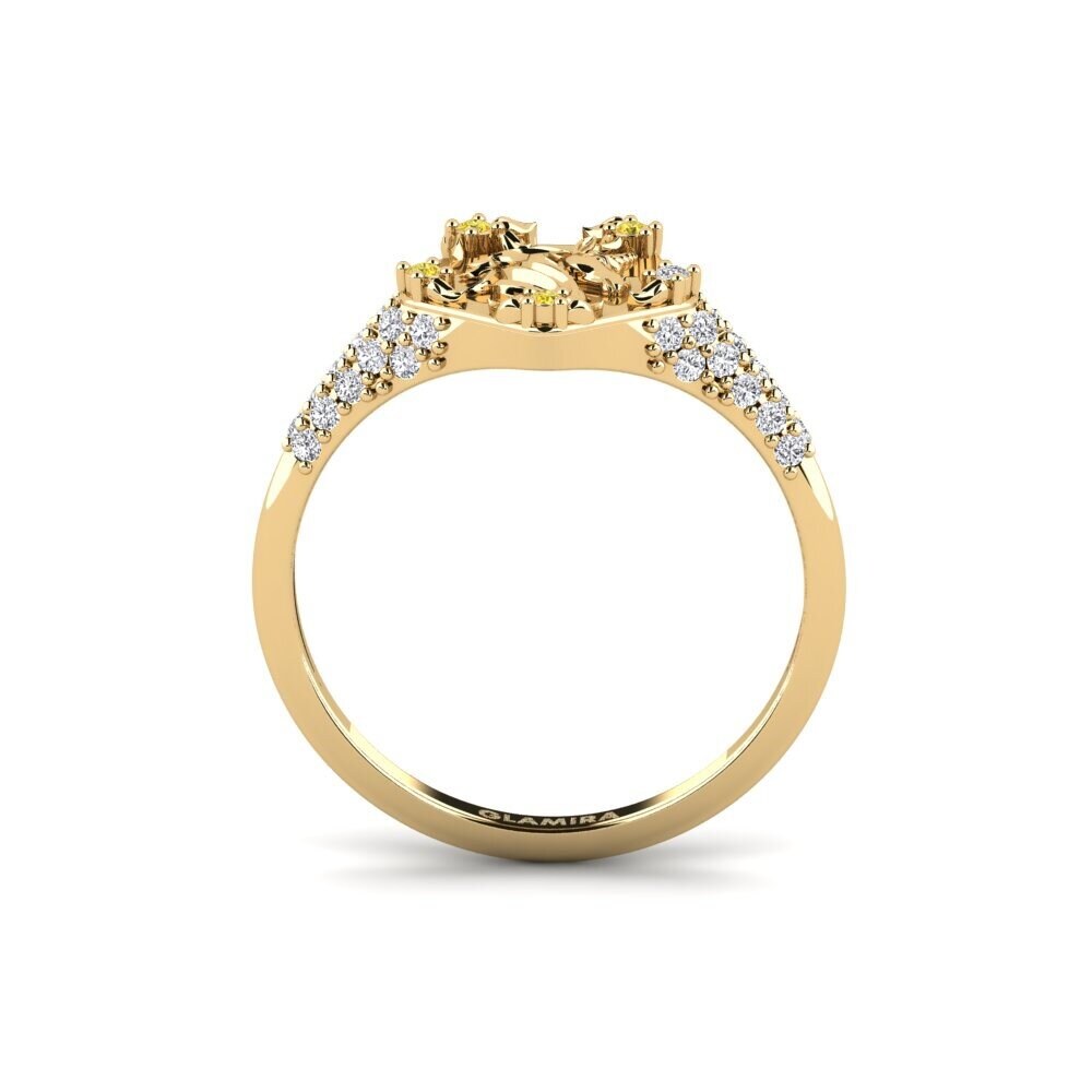 Zafiro amarillo Anillo Sinnlight