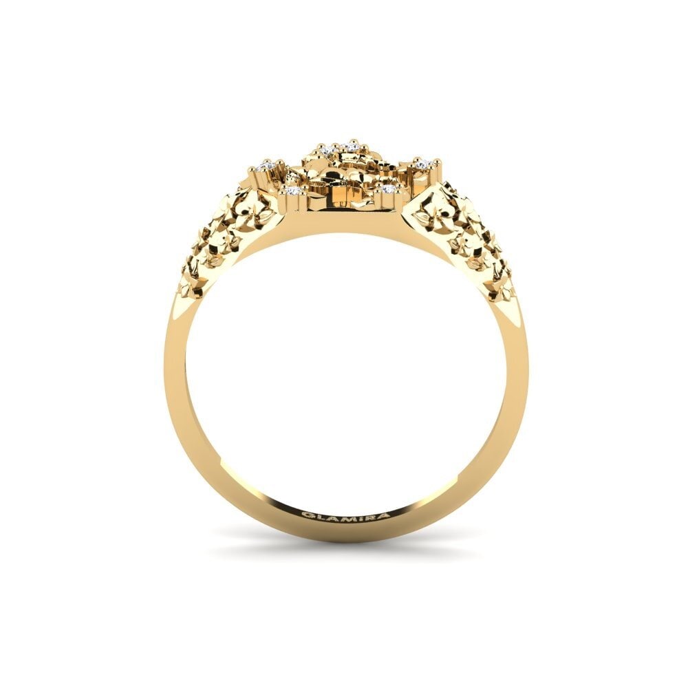 Zafiro blanco Anillo Skonsam
