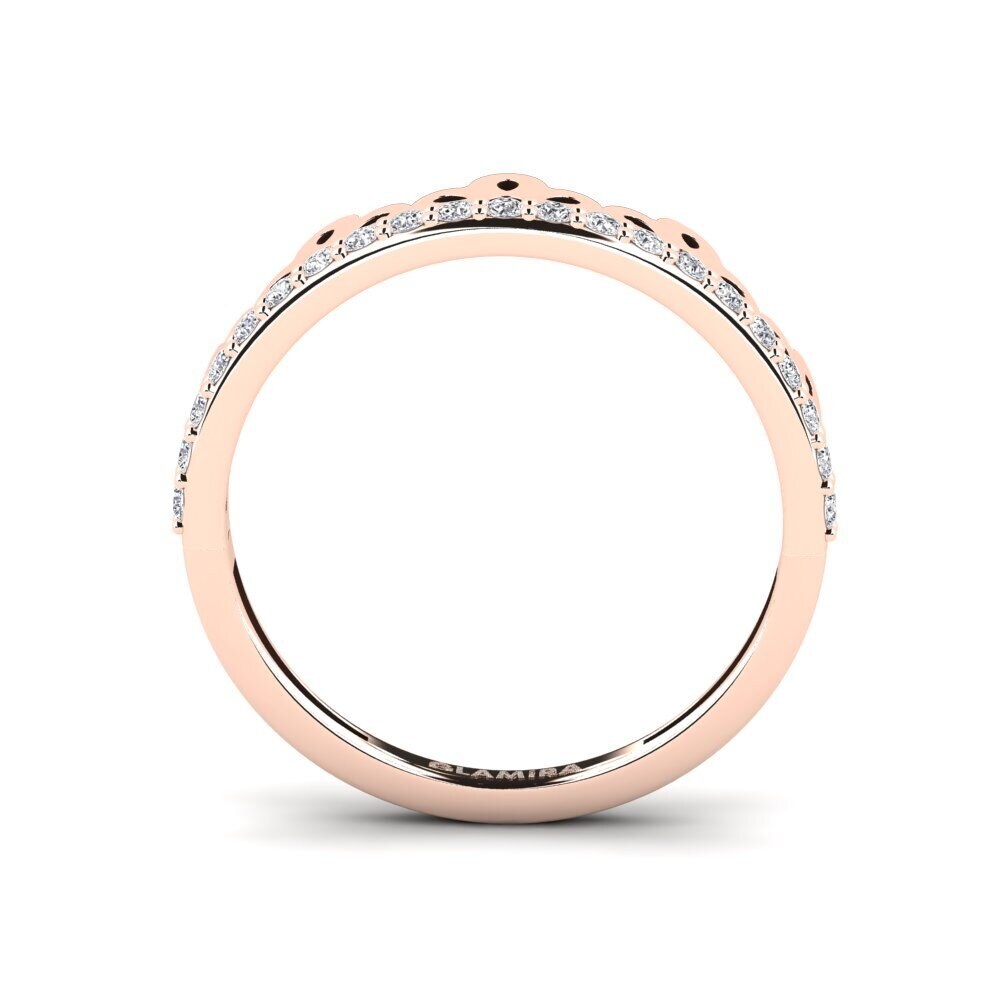 14ct Rose Gold Diamond Ring Thiwe
