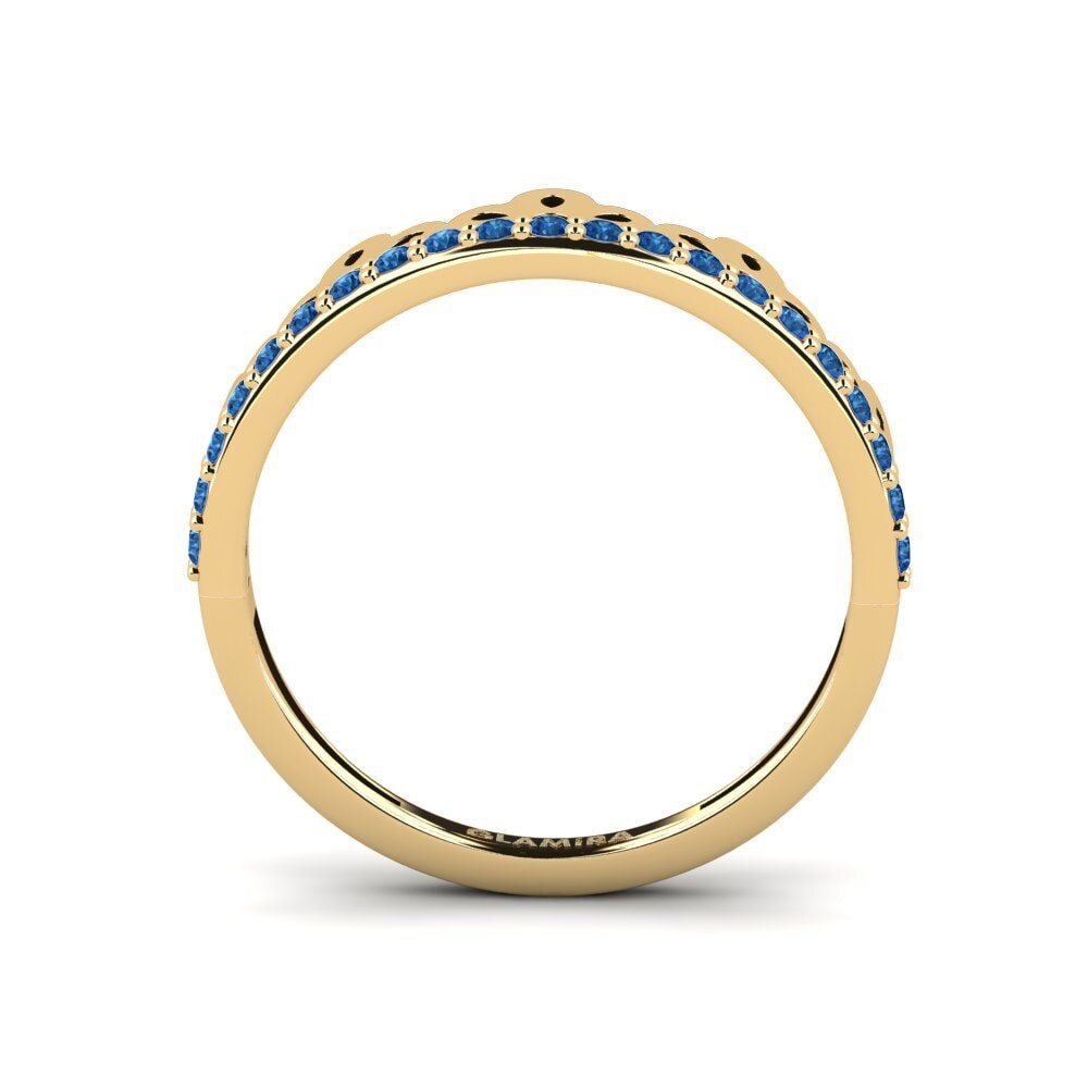 Dark Blue Zirconia Ring Thiwe