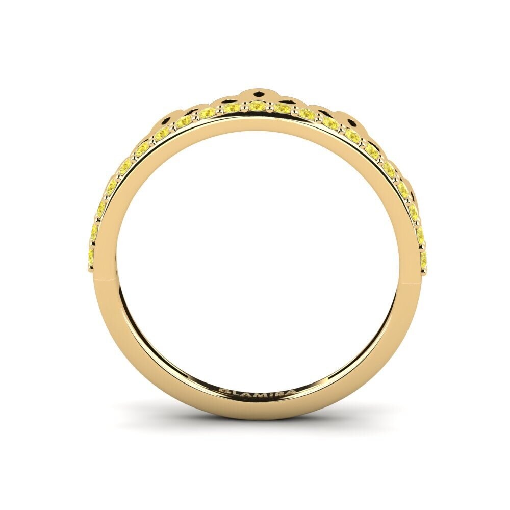 Zafiro amarillo Anillo Thiwe